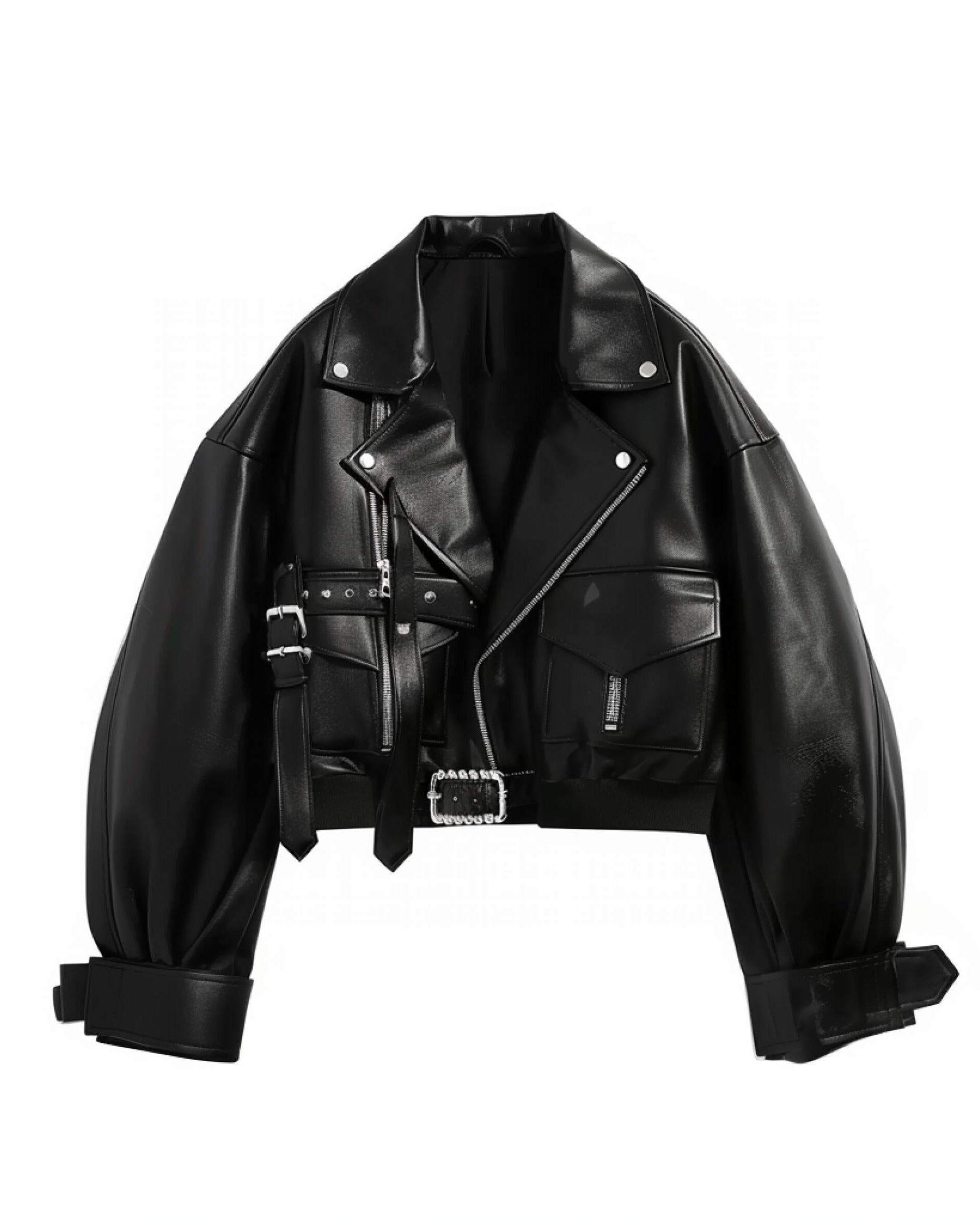 Chamarra Biker Oversized